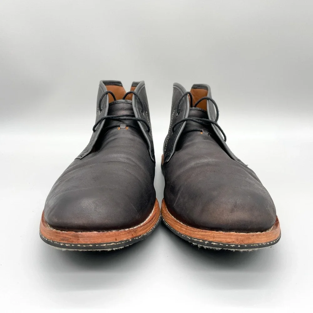 Timberland Mens 13 Wodehouse Chukka Boots Dark Brown Leather Rugged Casual Shoes